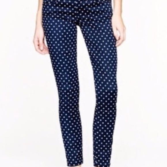 J. Crew Toothpick polka dot jeans - Picture 1 of 6